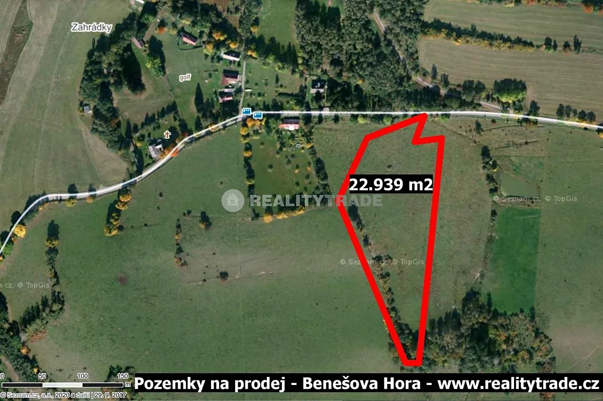 Prodej pole 22939 m²